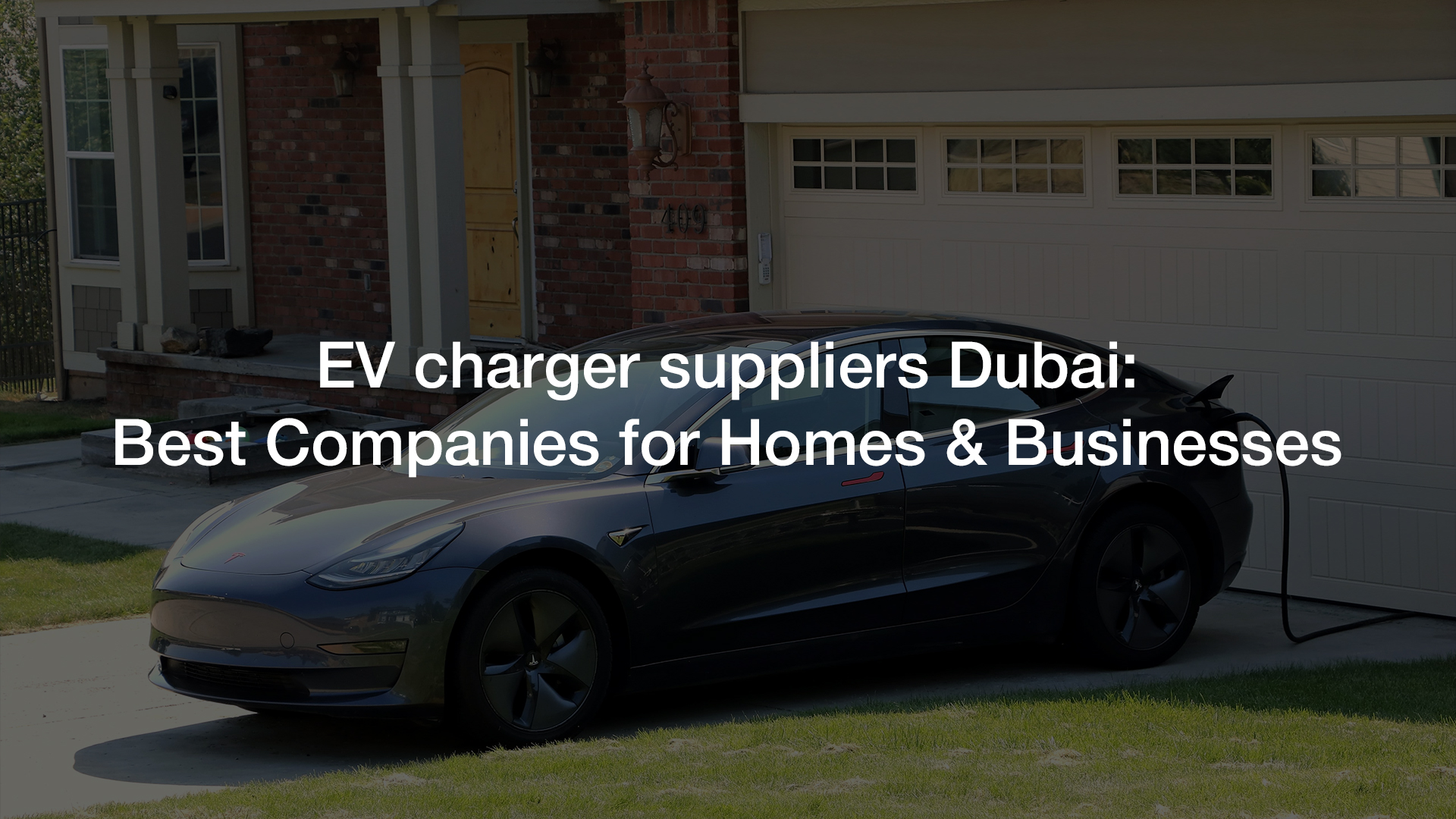 Modern electric vehicle charging station installed by EV Charger Suppliers Dubai.