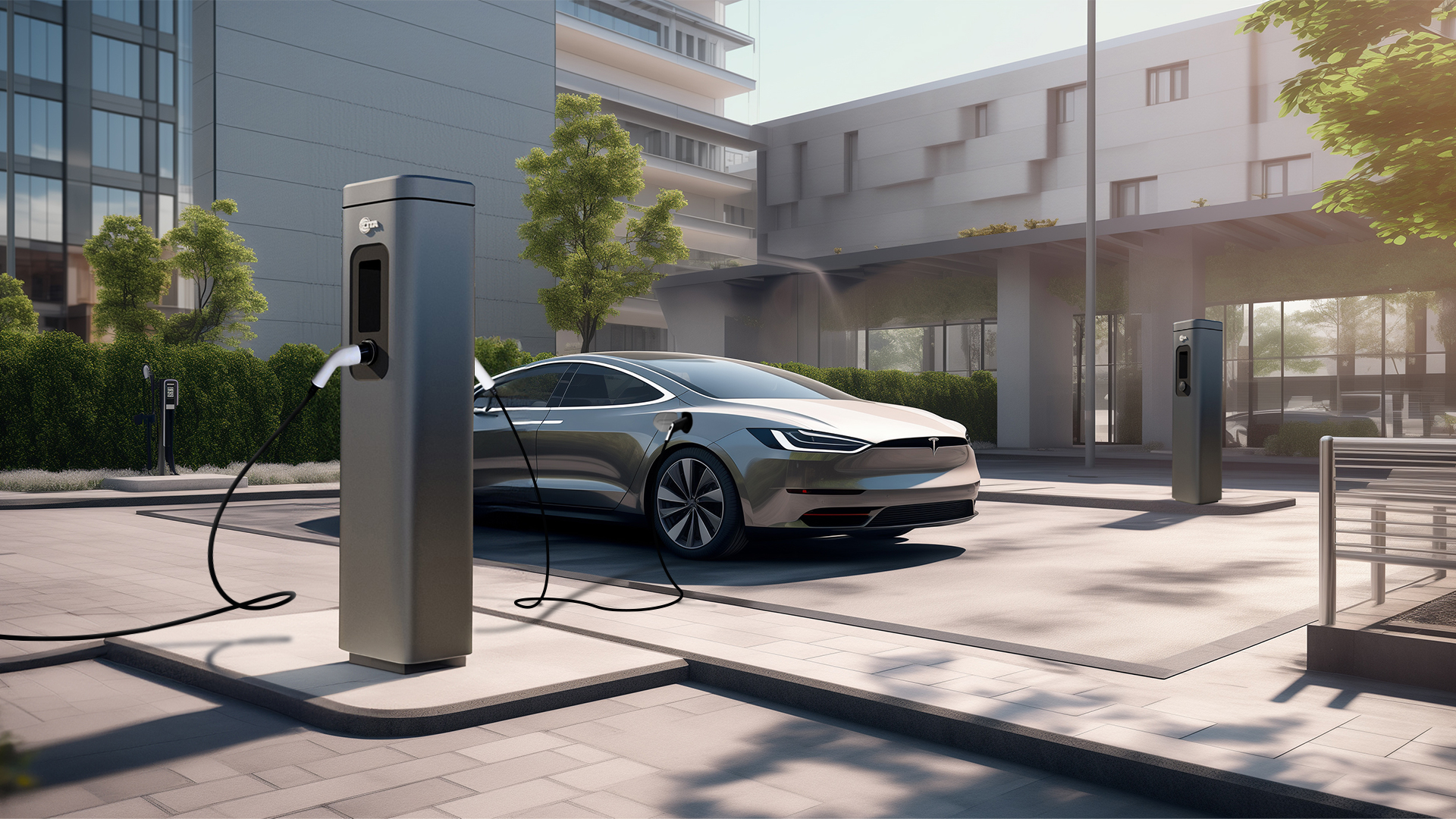 Energy-efficient charging equipment showcased by certified EV Charger Suppliers Dubai.